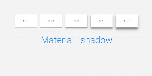Simple material shadow